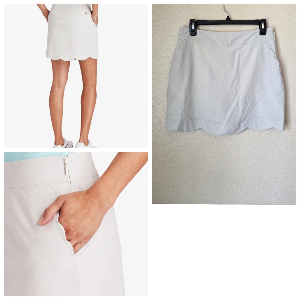 Vineyard Vines 17" Scalloped Skort Khaki Size 6